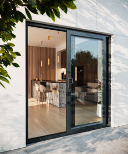 Grey Sliding Patio Doors